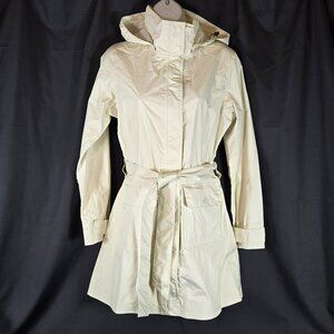 Patagonia Torrentshell Trench Coat Rain Jacket Style 27196 Womens XL Ivory White